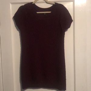 Cute wine colored knit tunic/mini dress.